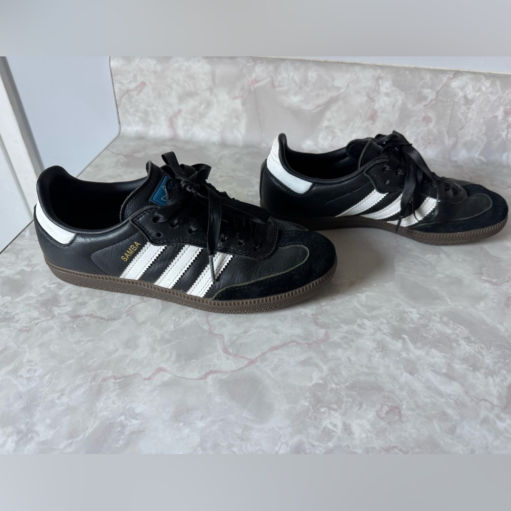 Adidas Samba Black Sneakers with White Stripes